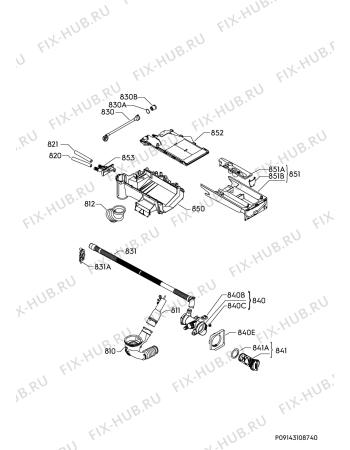 Взрыв-схема стиральной машины Ikea TVATTAD 70433444 - Схема узла Hydraulic System 272